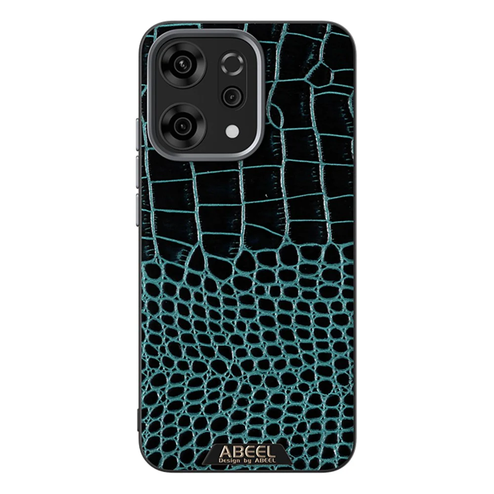 ABEEL For Oppo Reno14 Pro 5G (Global) Case Compatible with MagSafe Crocodile Texture Micro-Embossing Back Cover - Green - Image 2