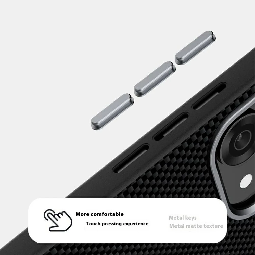 ABEEL For Oppo Reno14 Pro 5G (Global) Case Compatible with MagSafe Printed PC TPU Aluminum Alloy Leather Phone Cover - Blue - Image 5