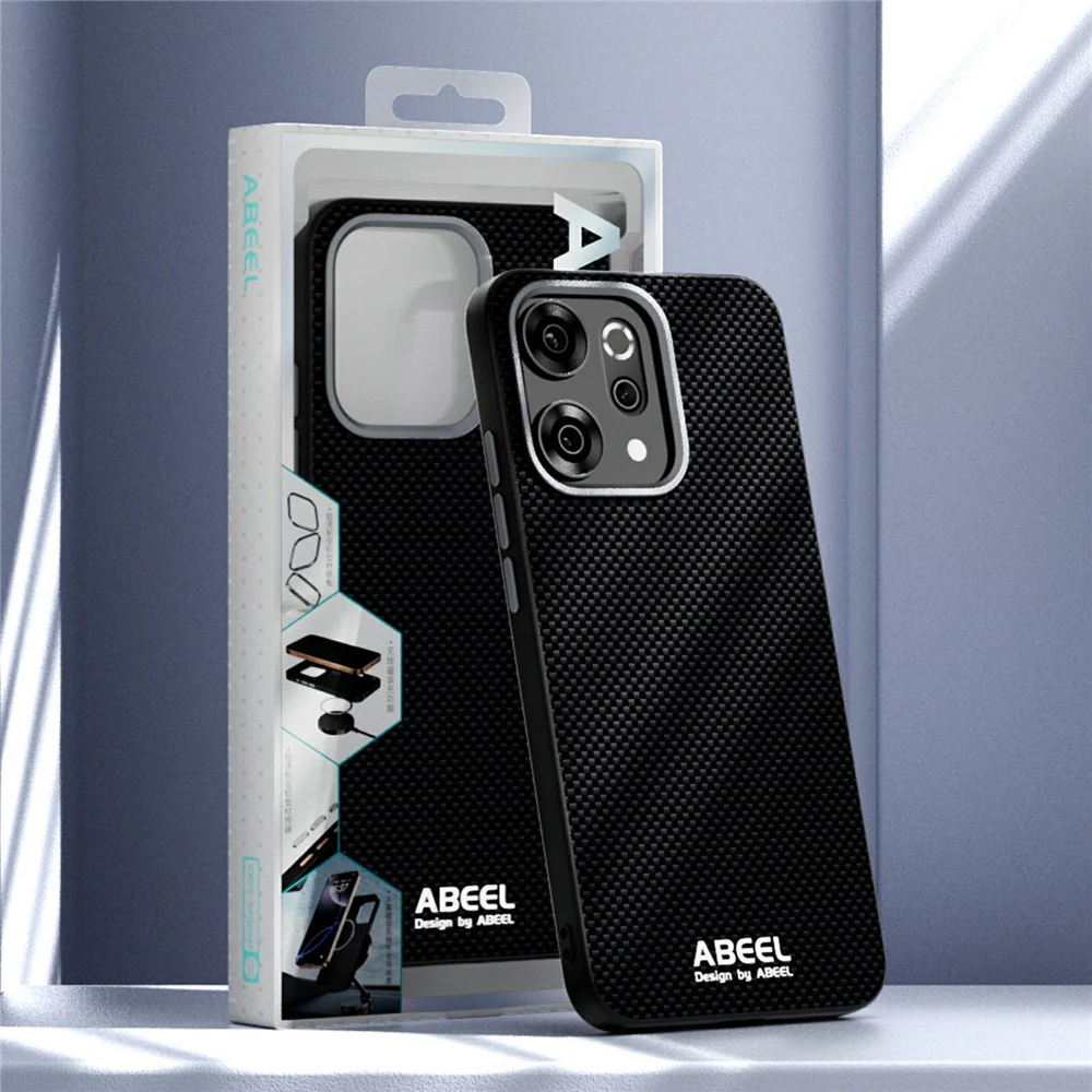 ABEEL For Oppo Reno14 Pro 5G (Global) Case Compatible with MagSafe Printed PC TPU Aluminum Alloy Leather Phone Cover - Blue - Image 8