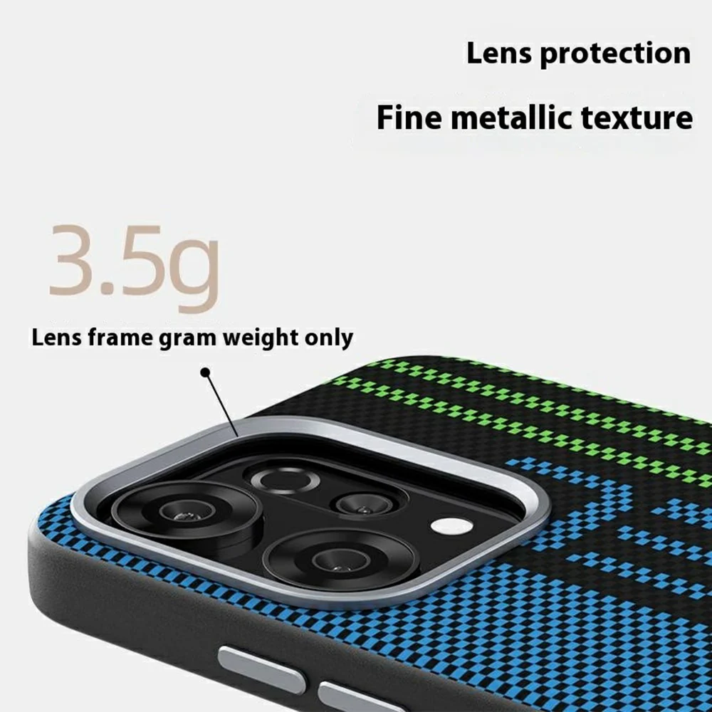 ABEEL For Oppo Reno14 Pro 5G (Global) Case Compatible with MagSafe Printed PC TPU Aluminum Alloy Leather Phone Cover - Outstanding No. 1 - Image 6