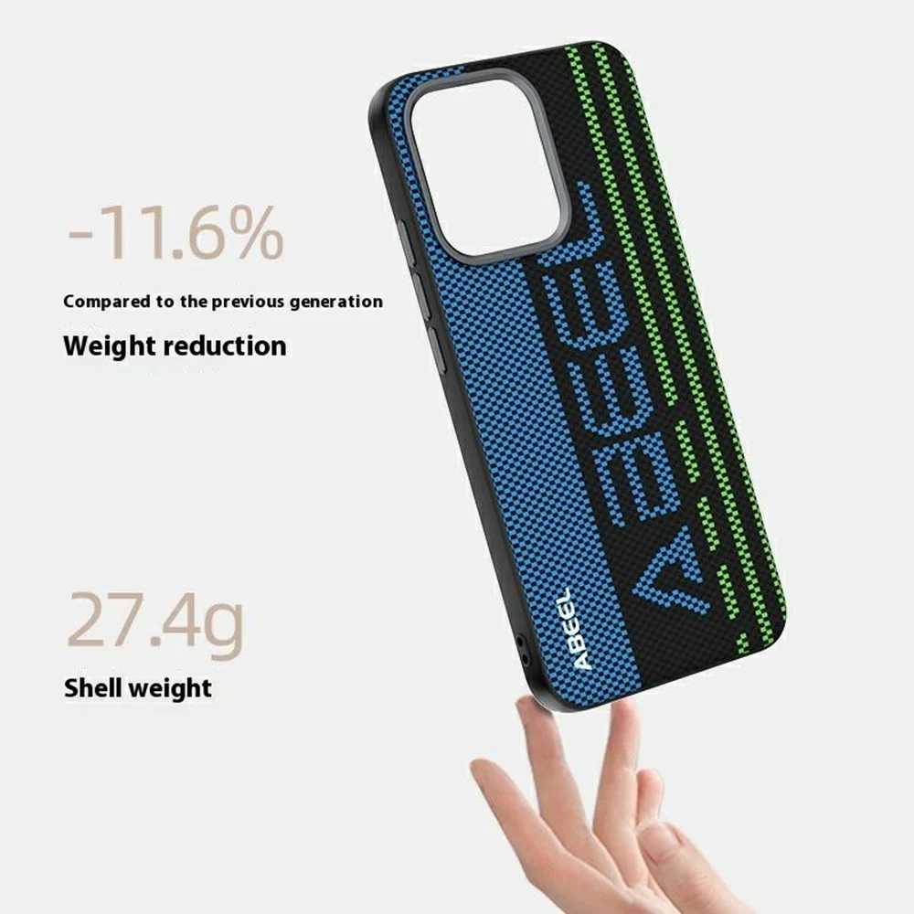 ABEEL For Oppo Reno14 Pro 5G (Global) Case Compatible with MagSafe Printed PC TPU Aluminum Alloy Leather Phone Cover - Outstanding No. 4 - Image 3