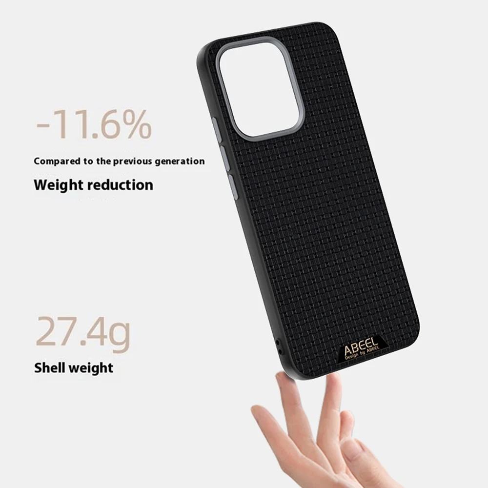 ABEEL For Oppo Reno14 Pro 5G (Global) Case Compatible with MagSafe Textured Micro-Embossing Back Cover - Coffee - Image 4