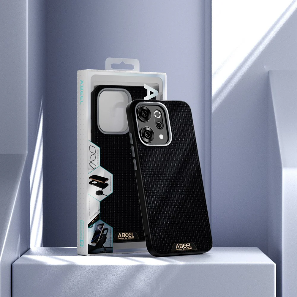 ABEEL For Oppo Reno14 Pro 5G (Global) Case Compatible with MagSafe Textured Micro-Embossing Back Cover - Coffee - Image 8