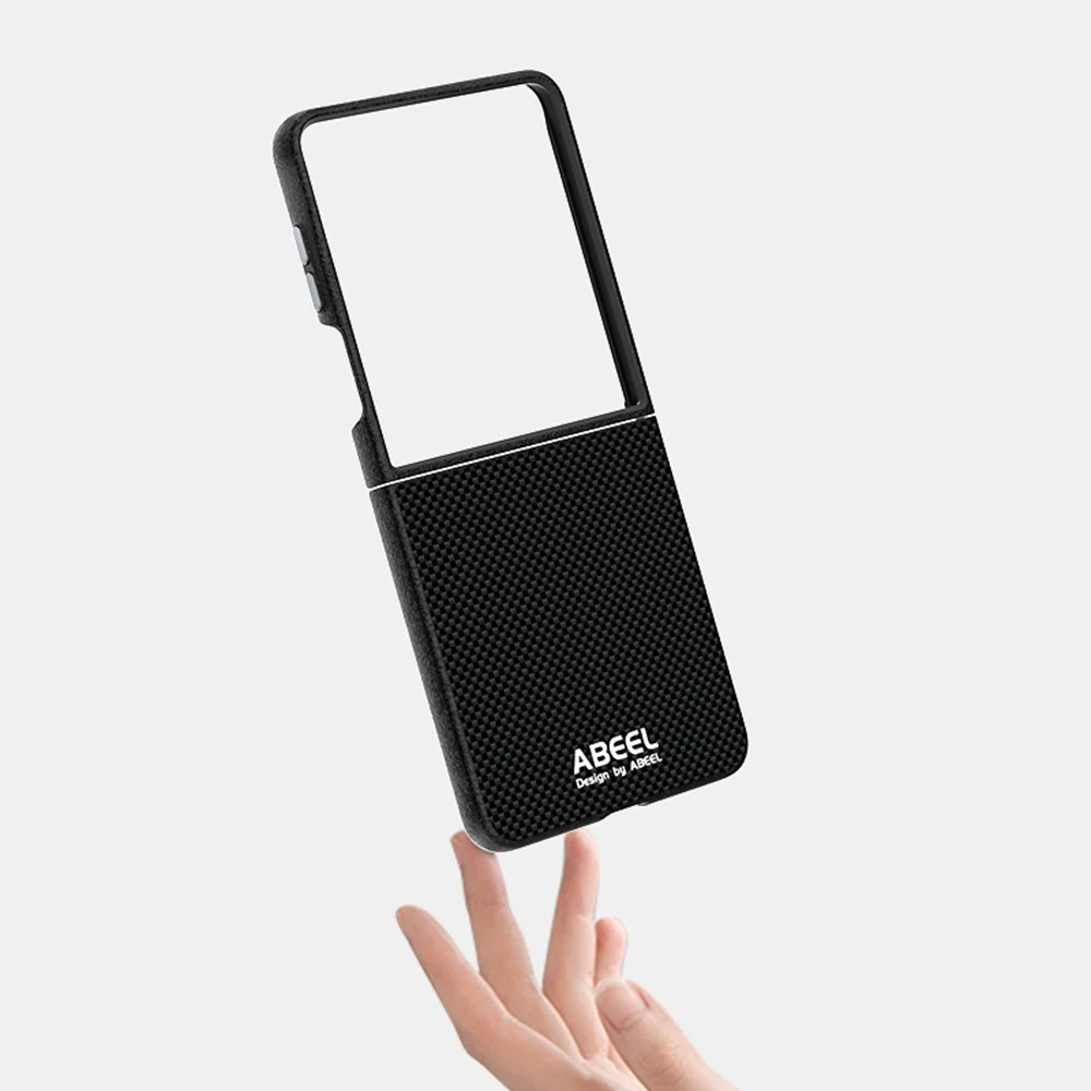 ABEEL For Samsung Galaxy Z Flip7 5G Case Compatible with MagSafe Printed PC Aluminum Alloy Leather Phone Cover - Green - Image 4