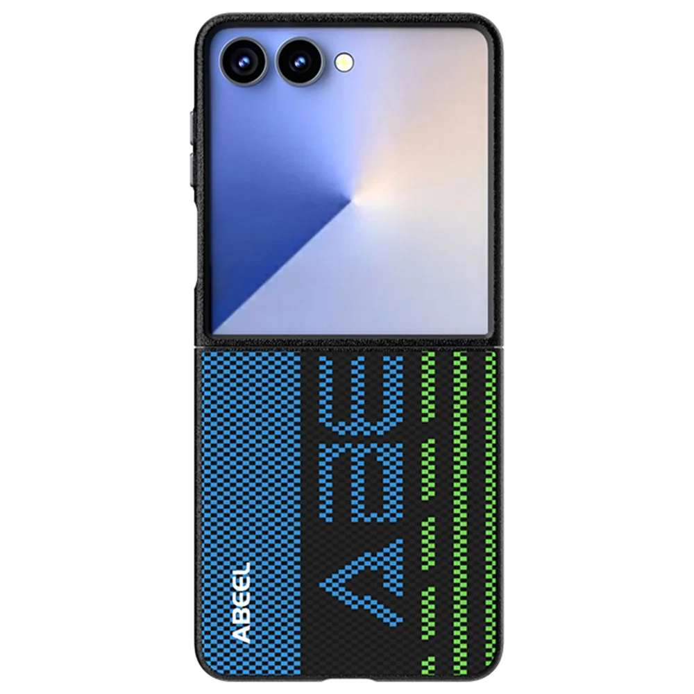 ABEEL For Samsung Galaxy Z Flip7 5G Case Compatible with MagSafe Printed PC Aluminum Alloy Leather Phone Cover - Outstanding No. 1 - Image 2