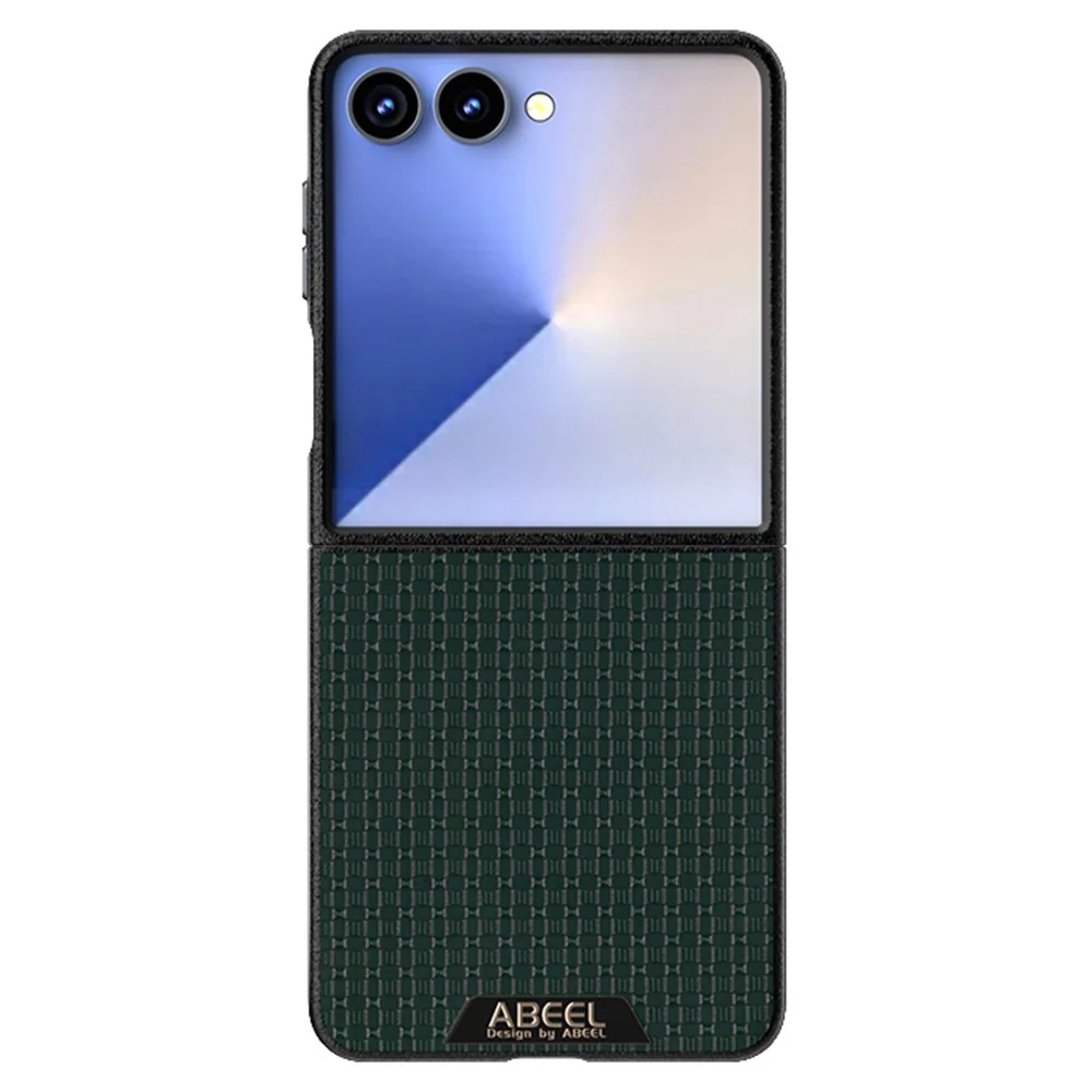 ABEEL For Samsung Galaxy Z Flip7 5G Case Compatible with MagSafe Textured Micro-Embossing Back Cover - Green - Image 2