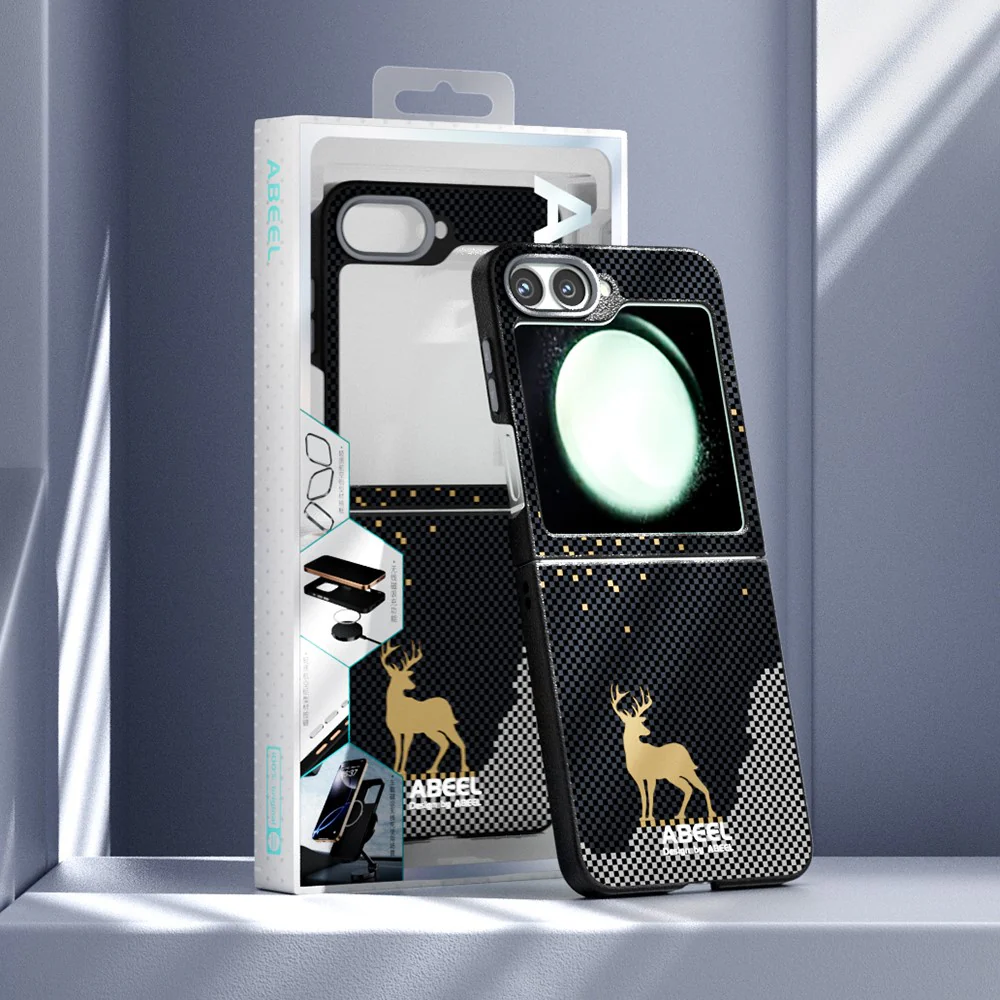 ABEEL For Samsung Galaxy Z Flip7 FE 5G / Z Flip6 5G Case Compatible with MagSafe Ultra Slim PC TPU Phone Back Cover - Warrior - Image 8