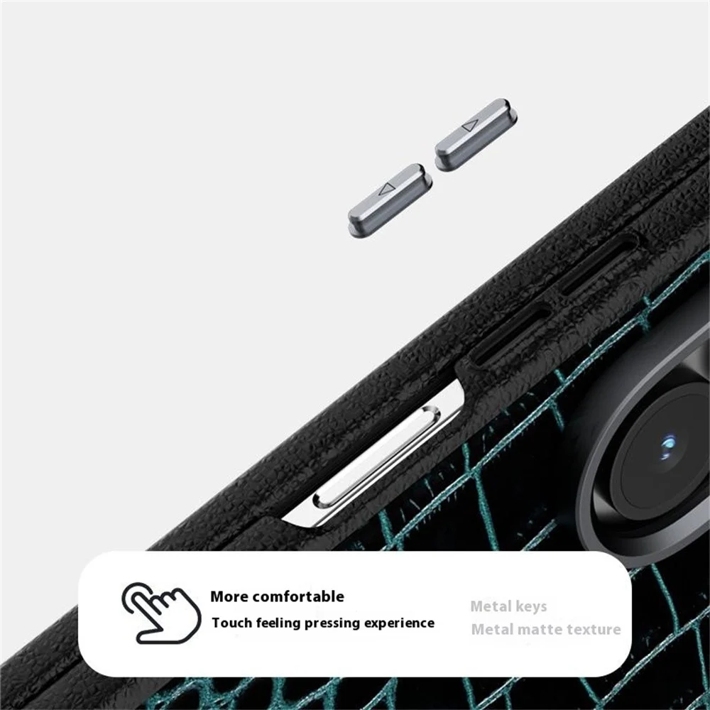 ABEEL For Samsung Galaxy Z Fold7 5G Case Compatible with MagSafe Crocodile Texture Micro-Embossing Back Cover - Coffee - Image 4