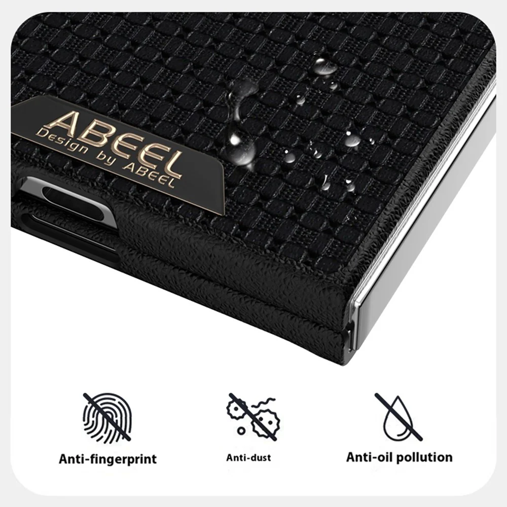 ABEEL For Samsung Galaxy Z Fold7 5G Case Compatible with MagSafe Textured Micro-Embossing Back Cover - Blue - Image 5