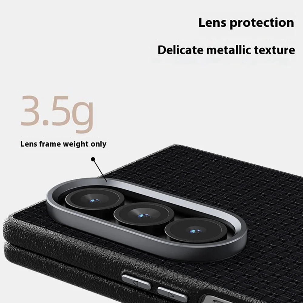 ABEEL For Samsung Galaxy Z Fold7 5G Case Compatible with MagSafe Textured Micro-Embossing Back Cover - Blue - Image 7