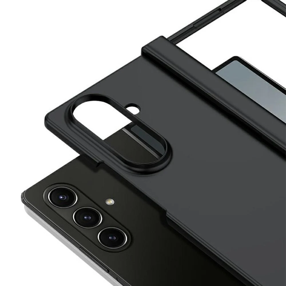 ABEEL For Samsung Galaxy Z Fold7 5G Case Skin Feel PC Phone Cover with Hinge Protection - Light Green - Image 4