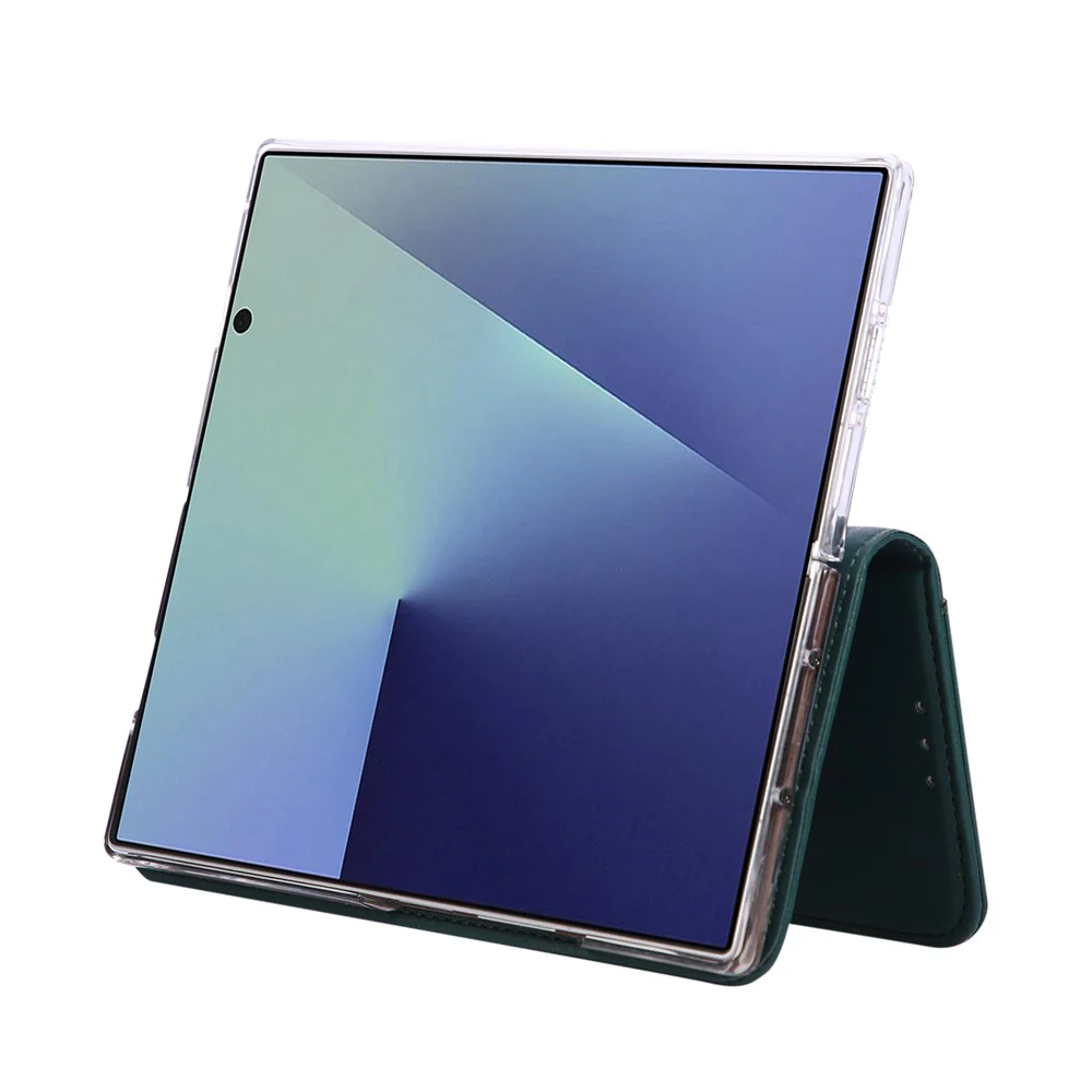 ABEEL For Samsung Galaxy Z Fold7 5G Phone Case RFID Blocking Leather Flip Cover - Green - Image 5