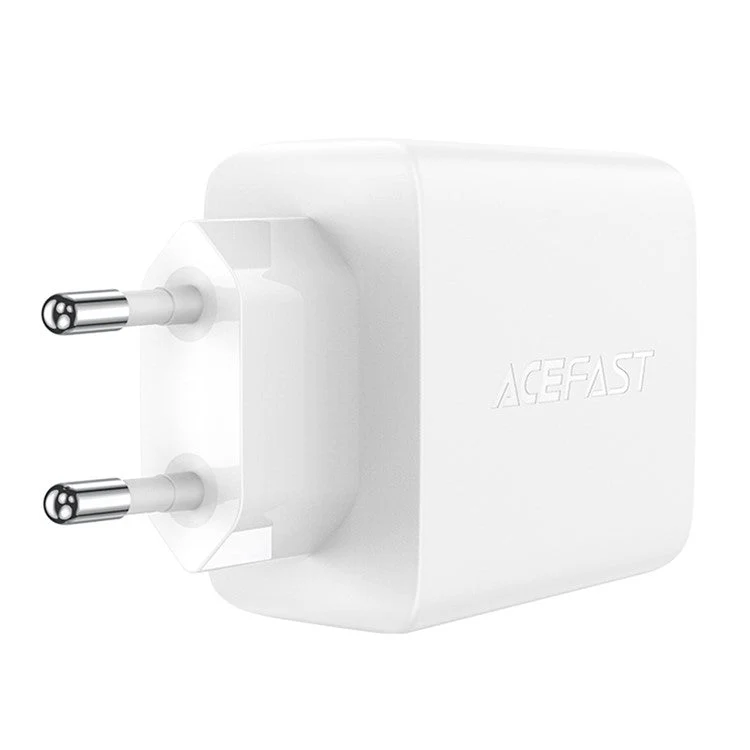 ACEFAST A41 PD 65W GaN Wall Charger 2 Type-C + 1 USB-A Phone Charging Adapter, EU Plug - White - Image 2