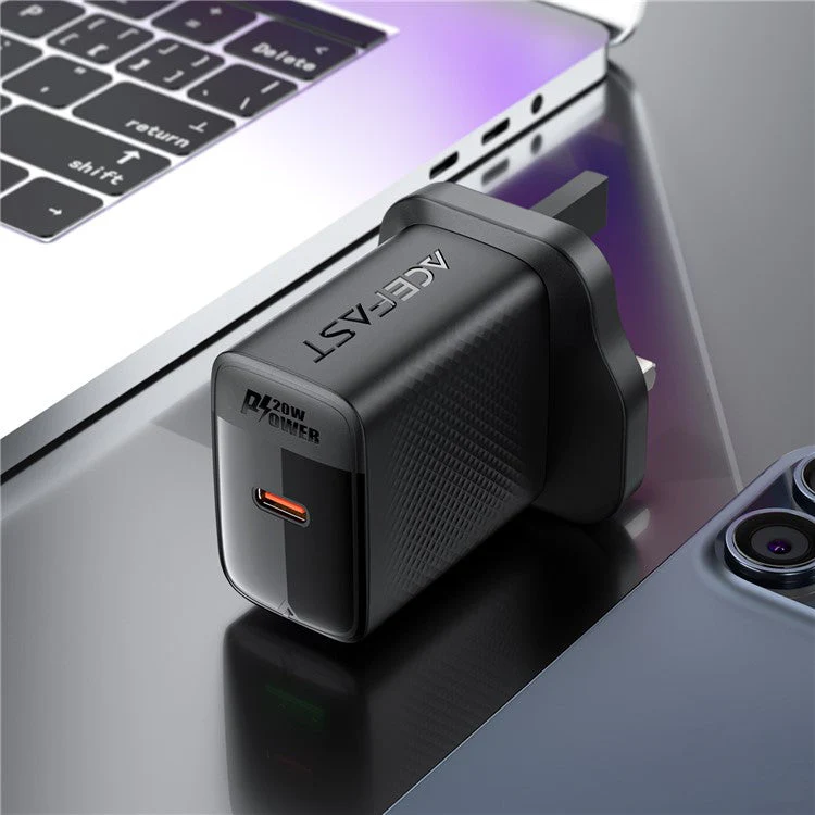 ACEFAST A83 PD 20W Single USB-C GaN Charger Phone Wall Charger Adapter, UK Plug - Image 8
