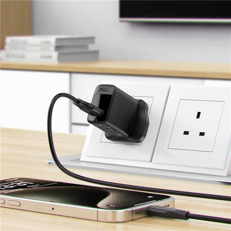 ACEFAST A91 QC 18W GaN Charger Single USB-A Phone Charger Adapter, UK Plug - Image 5