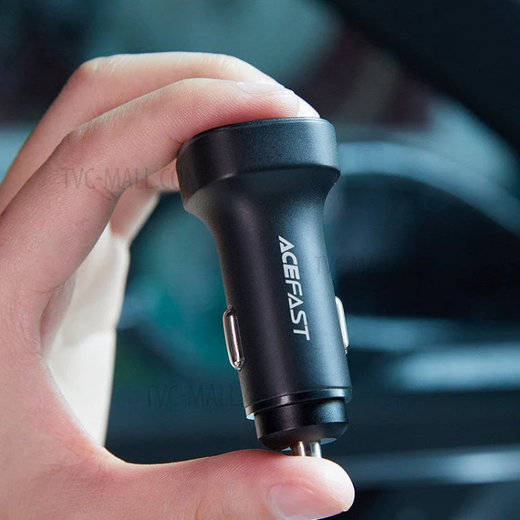 ACEFAST B2 72W Dual Ports USB-C Zinc Alloy Car Charger Adapter - Image 5