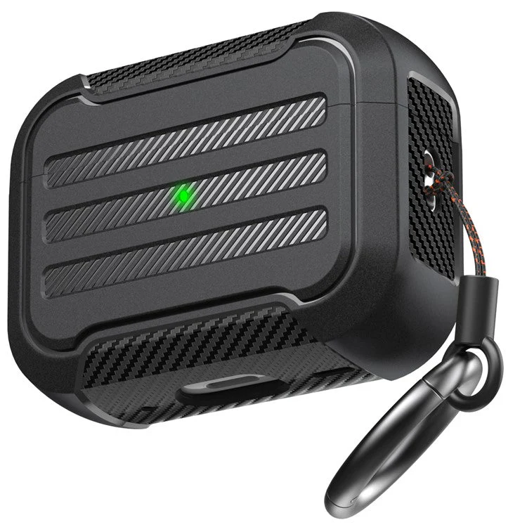 AHASTYLE PT115-PRO For AirPods Pro 2 Silicone Drop-proof Cover Split Type Bluetooth Earphone Protective Case - Black
