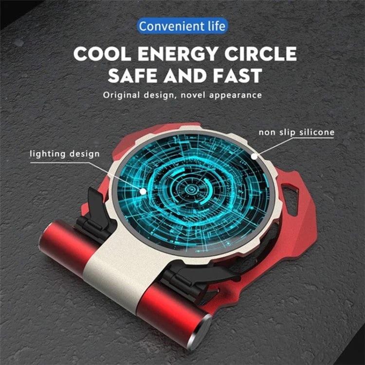Aluminum Alloy Wireless Charger Folding Portable Phone Charger Support 180-Degree Rotating with Micro USB Cable - Image 5