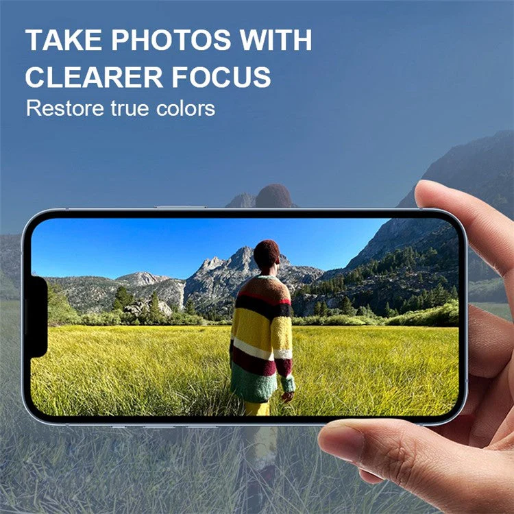 AMORUS for iPhone 14 Pro 6.1 inch Full Cover Camera Lens Protector Full Glue Tempered Glass Anti-Scratch Silk Printing Black Circle Camera Lens Film - Image 5