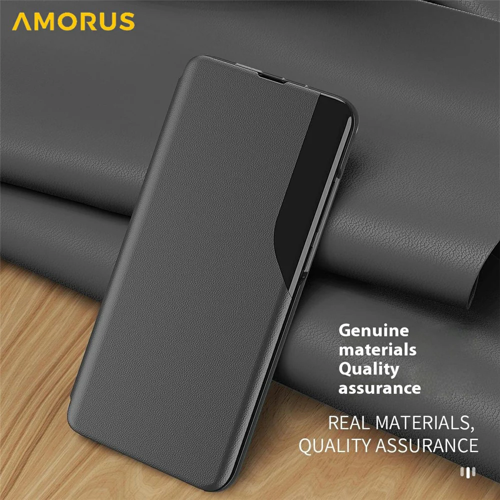 AMORUS For iPhone 17 Pro Max Case Folio Flip Stand PU Leather Phone Cover - Green - Image 6