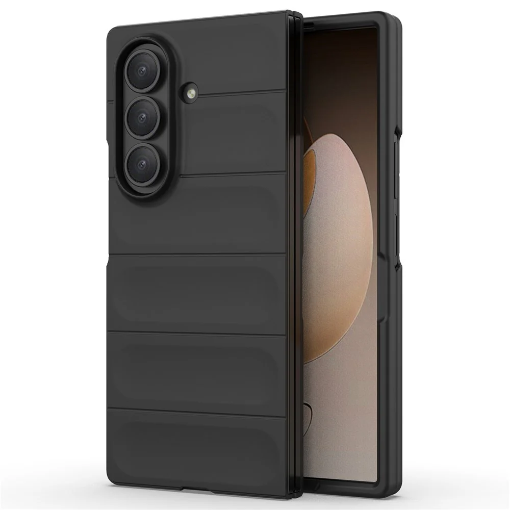 AMORUS For Samsung Galaxy Z Fold7 5G Case Shockproof Hard PC Rugged Phone Back Cover - Black - Image 3