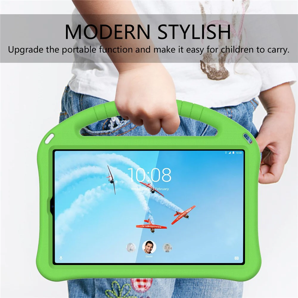 Anti-scratch Anti-shock EVA Kickstand Case for Lenovo Tab M10 HD Gen 2 - Green - Image 4