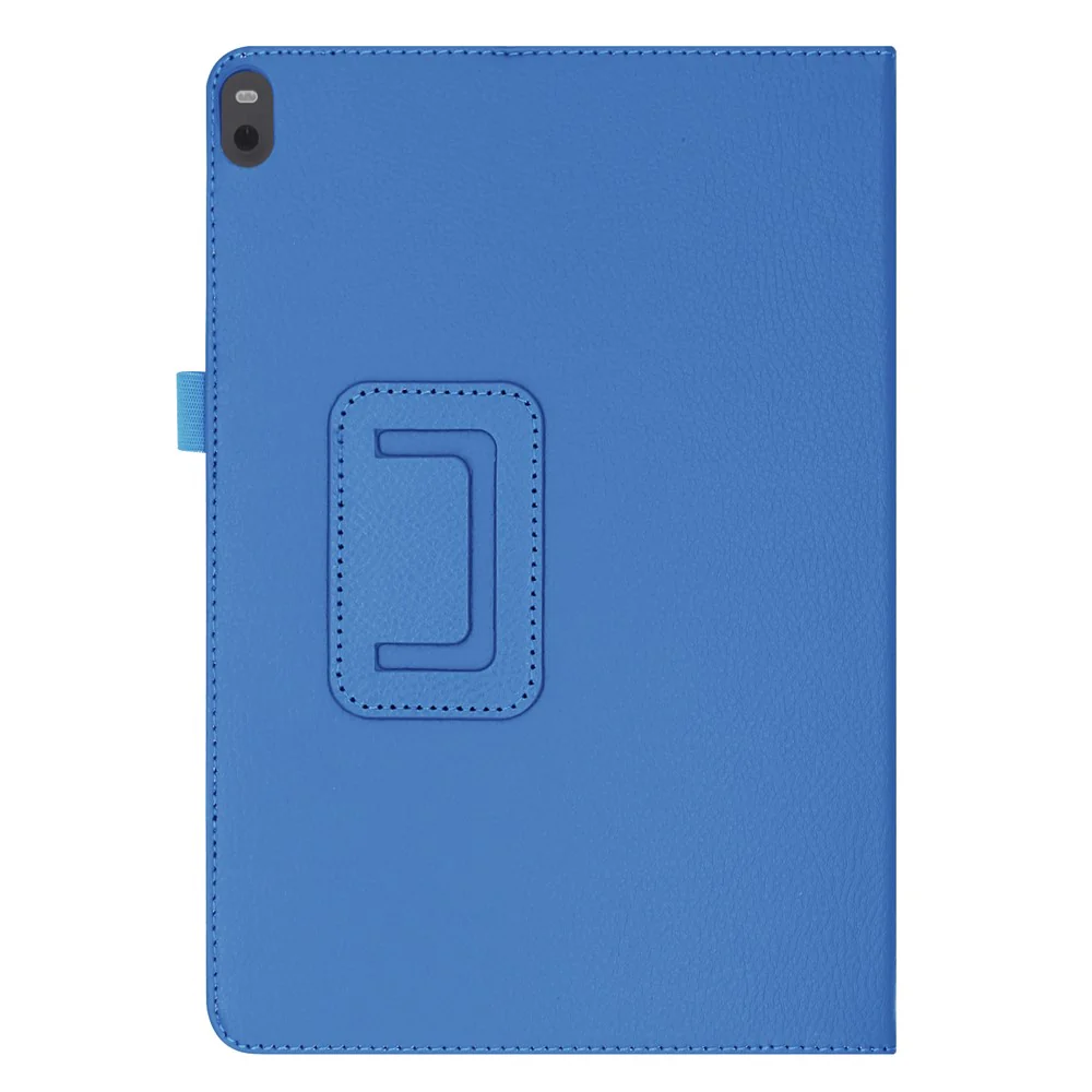 Anti-scratch Shockproof Litchi Texture Leather Stand Protective Phone Case Cover for Lenovo Tab M10 TB-X605F - Baby Blue - Image 8