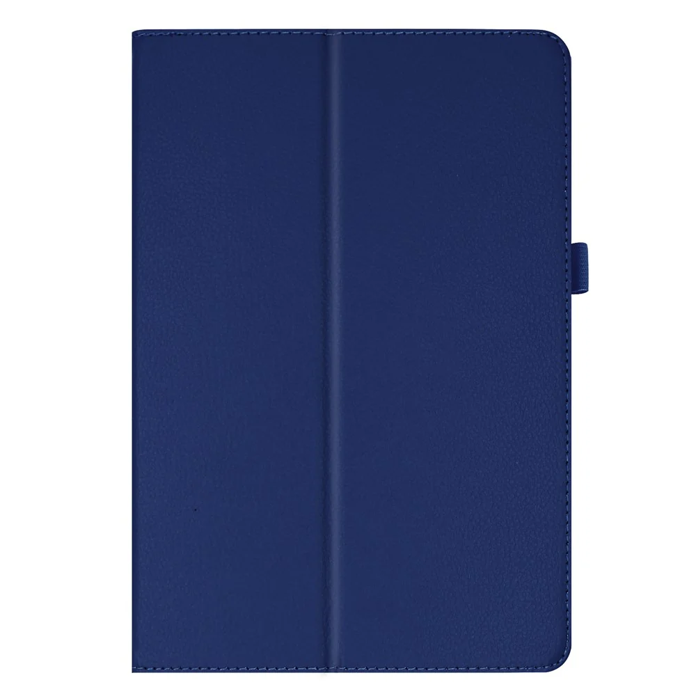 Anti-scratch Shockproof Litchi Texture Leather Stand Protective Phone Case Cover for Lenovo Tab M10 TB-X605F - Dark Blue - Image 7