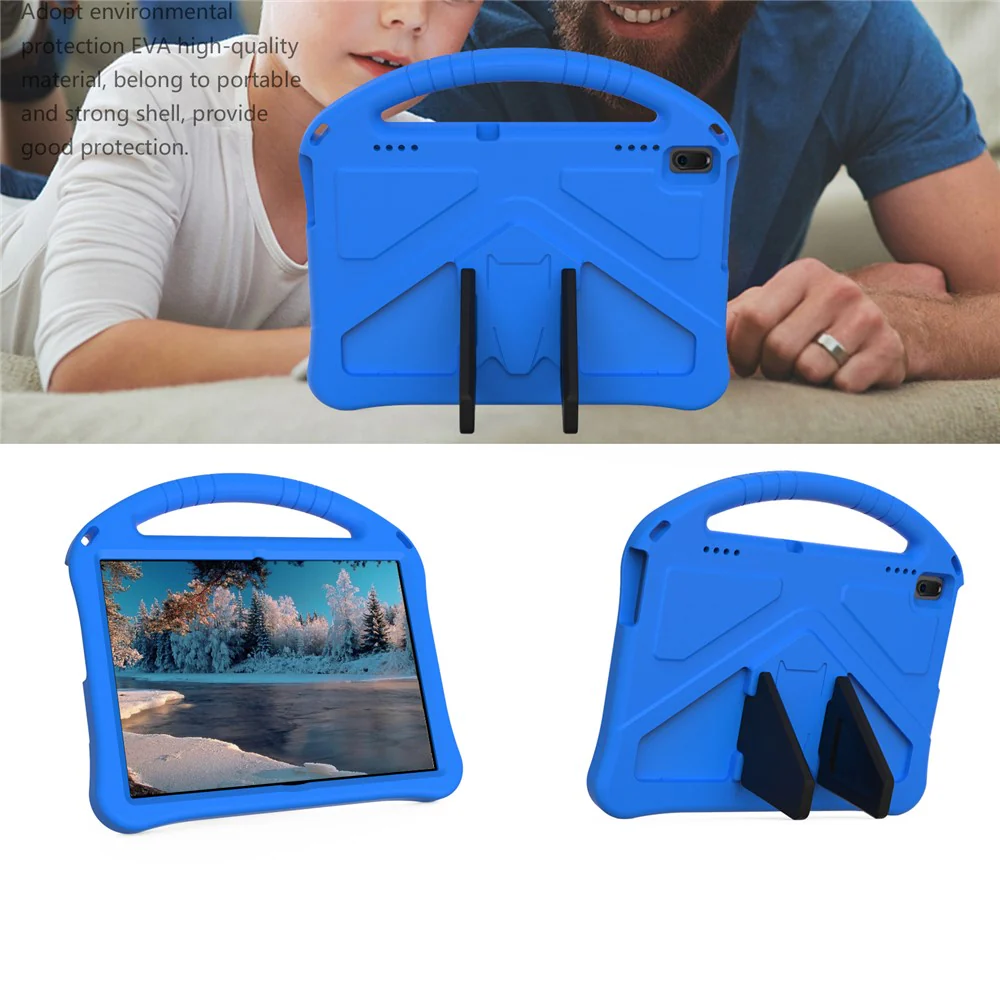 Anti-shock EVA Kickstand Case for Lenovo Tab E10 - Blue - Image 3