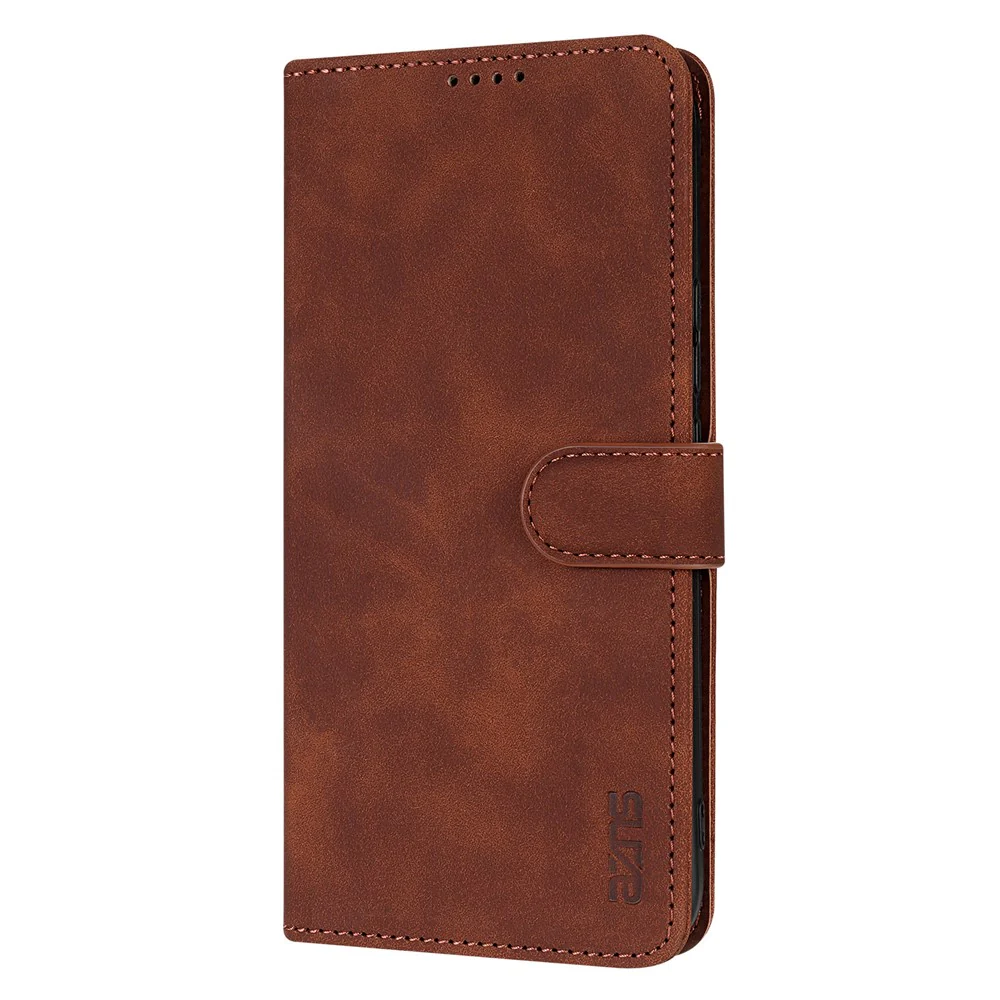 AZNS For Oppo Reno14 Pro 5G (Global) Case PU Leather Wallet Phone Cover - Brown - Image 5