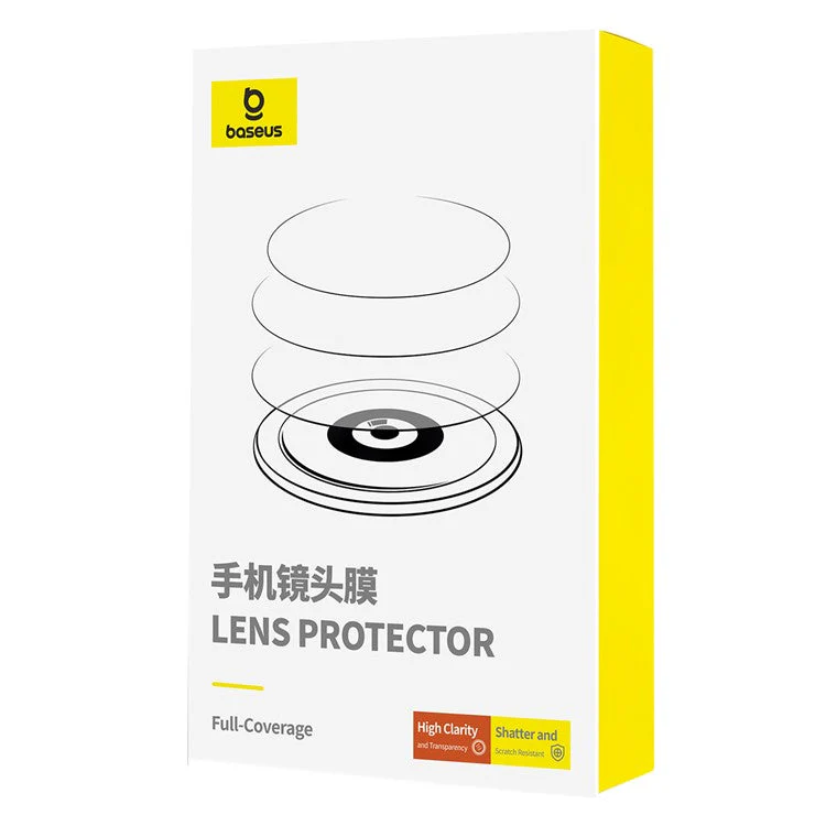 BASEUS 1 Set (3Pcs) For iPhone 16 Pro Max / 16 Pro Camera Lens Protector Corning Gorilla Glass HD Clear Lens Film - Image 3