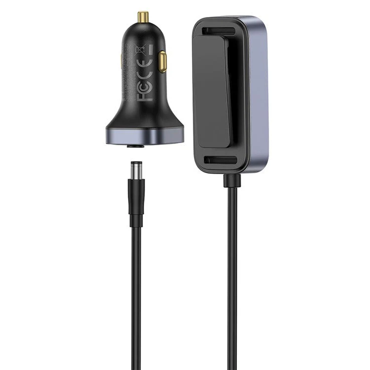 BASEUS Backseatpal L1 In-Vehicle Cigarette Lighter Car Charger 3 USB + 3 Type-C Power Strip - Black - Image 4
