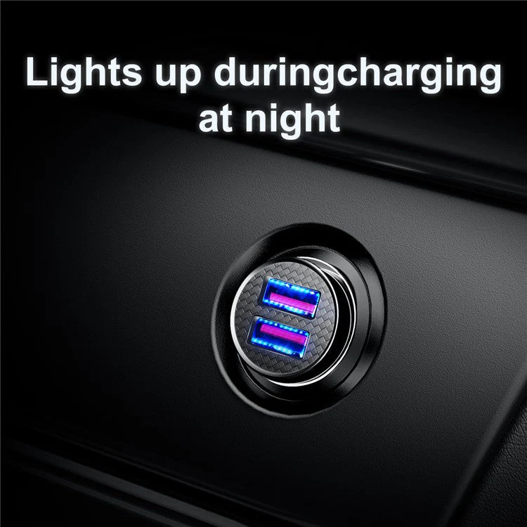 BASEUS Car Charger Dual QC3.0 30W QC3.0/QC2.0/SCP/PE+/AFC - Black - Image 3
