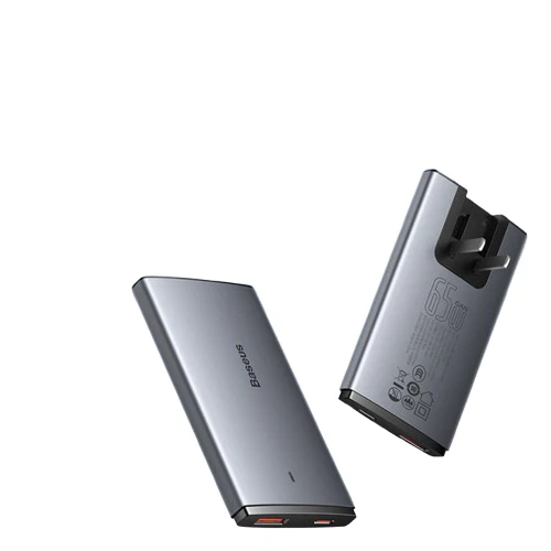 BASEUS CCGAN65C5-UT GaN5 Pro Ultra-Slim Fast Charger Dual Port 65W Phone Charger - Image 2