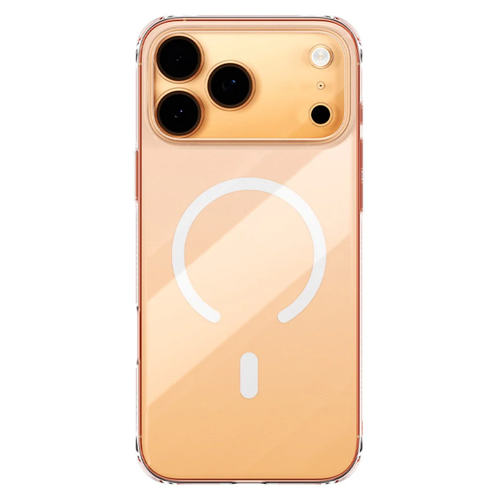BASEUS Crystal Series For iPhone 17 Pro Max Case Compatible with MagSafe Slim Clear PC Phone Cover - Image 2