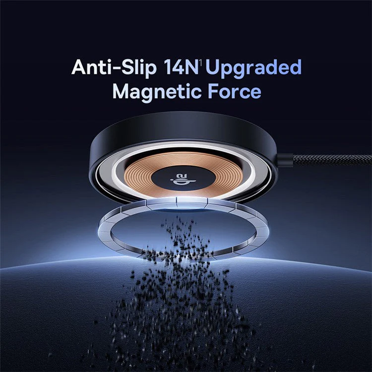 BASEUS Simple Mini4 Magnetic Wireless Charging Stand Qi2 15W Universal Explorer Edition, Black - Image 7