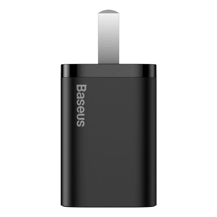 BASEUS Super Si Quick Charger 20W PD Wall Charger CN Standard Plug Portable Charger Adapter Block - Black - Image 7