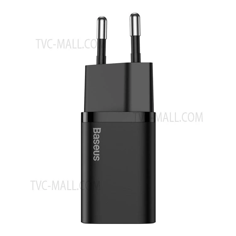 BASEUS Super Si Quick Charger Type-C 25W EU Plug PD Fast Charging Power Adapter - Black - Image 8