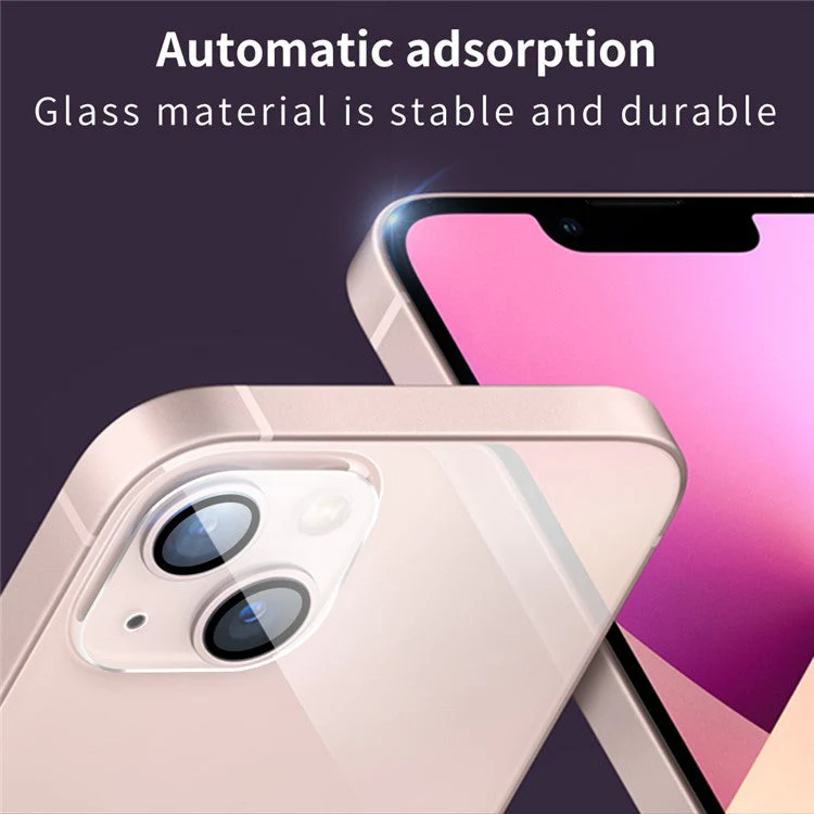 Black Silk Printing Anti-scratch Tempered Glass Camera Lens Guard Films Protector for iPhone 13 mini 5.4 inch - Image 8