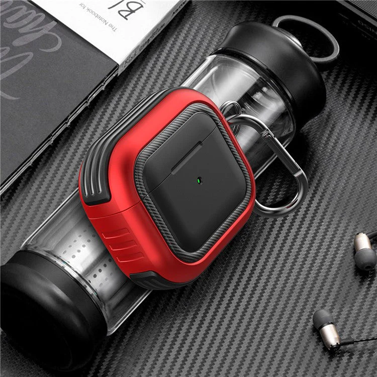 Bluetooth Earphone Anti-drop TPU+PC Protective Case Cover with Hanging Buckle for AirPods 3 - Style 2 - Image 3