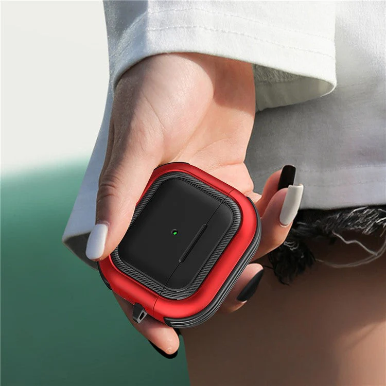 Bluetooth Earphone Anti-drop TPU+PC Protective Case Cover with Hanging Buckle for AirPods 3 - Style 2 - Image 4