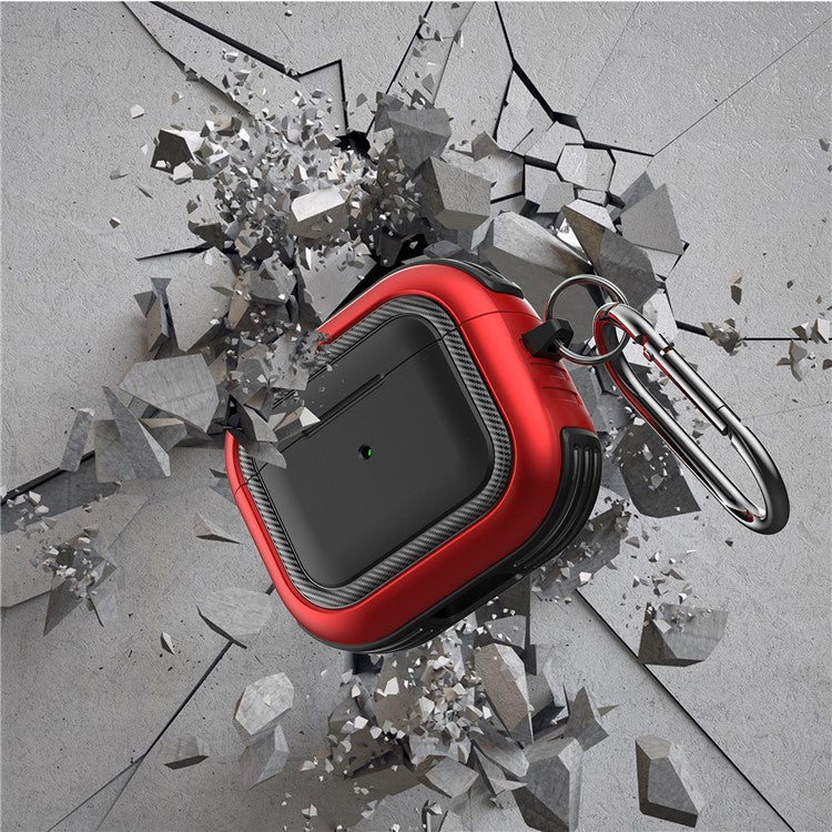 Bluetooth Earphone Anti-drop TPU+PC Protective Case Cover with Hanging Buckle for AirPods 3 - Style 3 - Image 6
