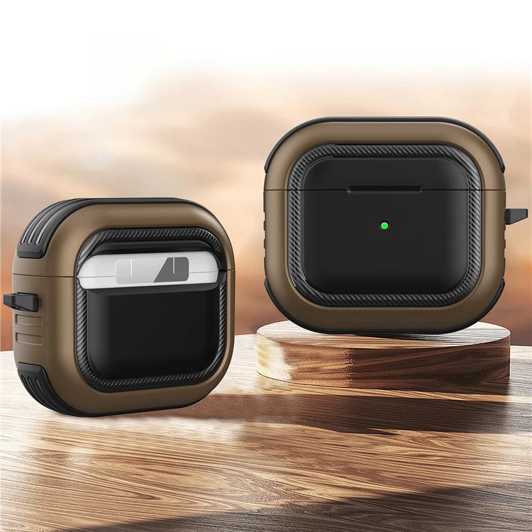 Bluetooth Earphone Anti-drop TPU+PC Protective Case Cover with Hanging Buckle for AirPods 3 - Style 6 - Image 2