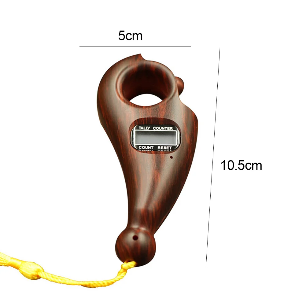 Buddhist Beads Chanting Rolling Automatic Induction Digital Display Electronic Counter(Sandalwood) - Image 7