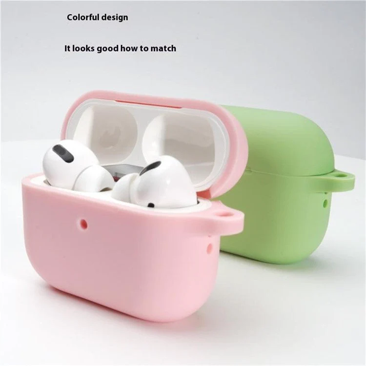 Bulk Purchasing For AirPods Pro 2 Silicone Case with Carabiner Bluetooth Earphone Protective Cover - Blackish Green - Image 3