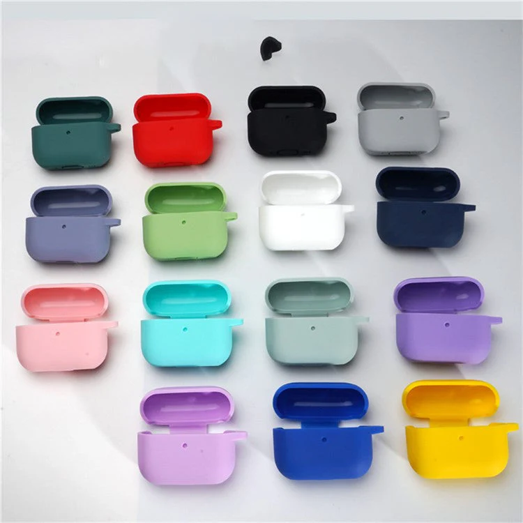 Bulk Purchasing For AirPods Pro 2 Silicone Case with Carabiner Bluetooth Earphone Protective Cover - Blackish Green - Image 7