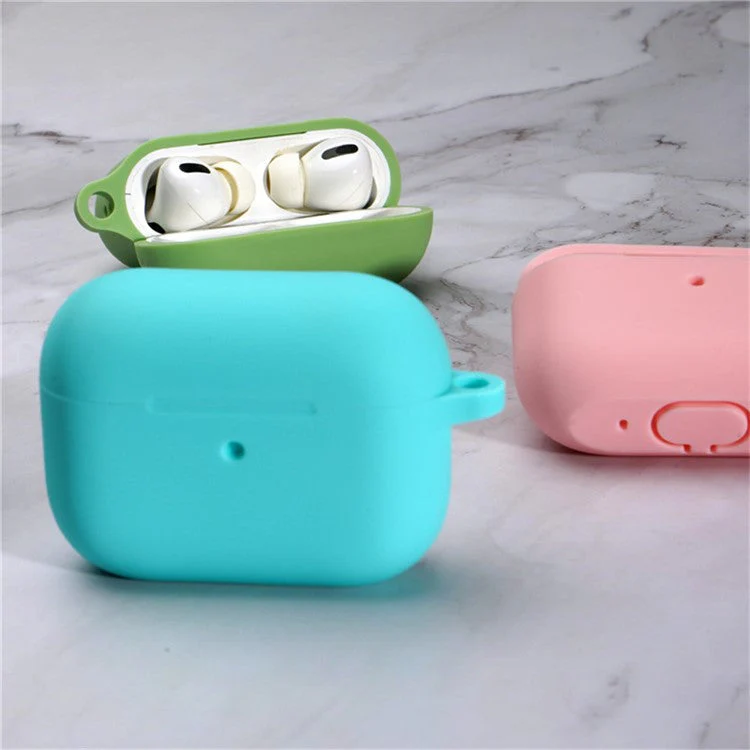 Bulk Purchasing For AirPods Pro 2 Silicone Case with Carabiner Bluetooth Earphone Protective Cover - Grey - Image 4