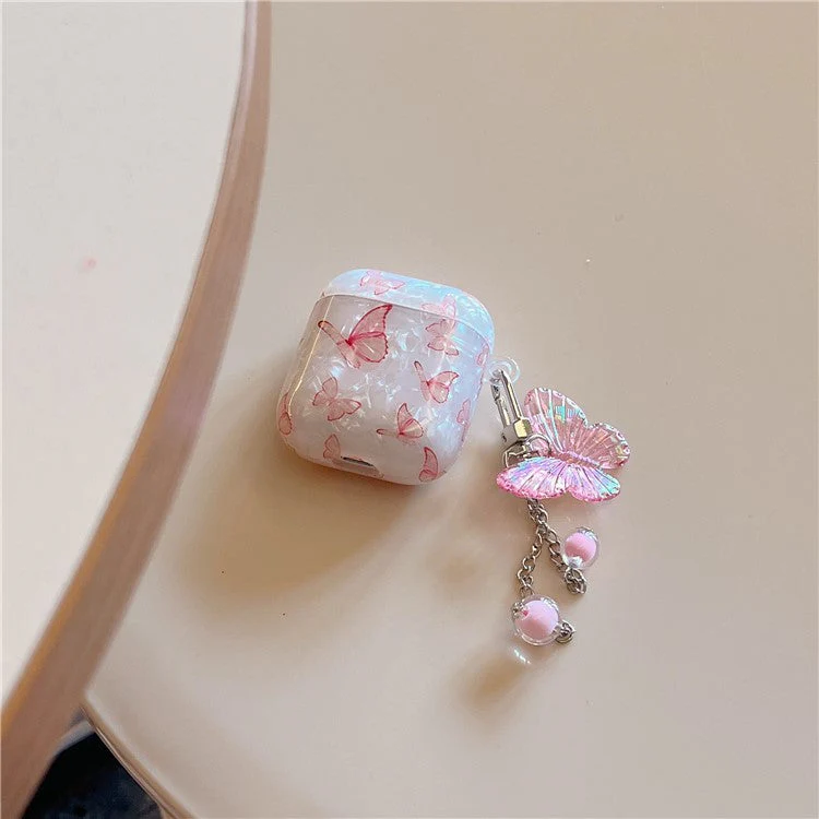 Butterfly Pattern Cover for AirPods with Charging Case (2016) / (2019) / AirPods with Wireless Charging Case (2019) TPU Case - Image 3