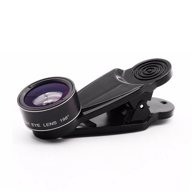 Cell Phone Camera Lens Kit, 5 in 1 Universal Telephoto Lens, 2X Portrait Lens + 0.63X Wide Angle Lens + 15X Macro Lens + 198° Fish Eye Lens + CPL Polarizer - Image 3