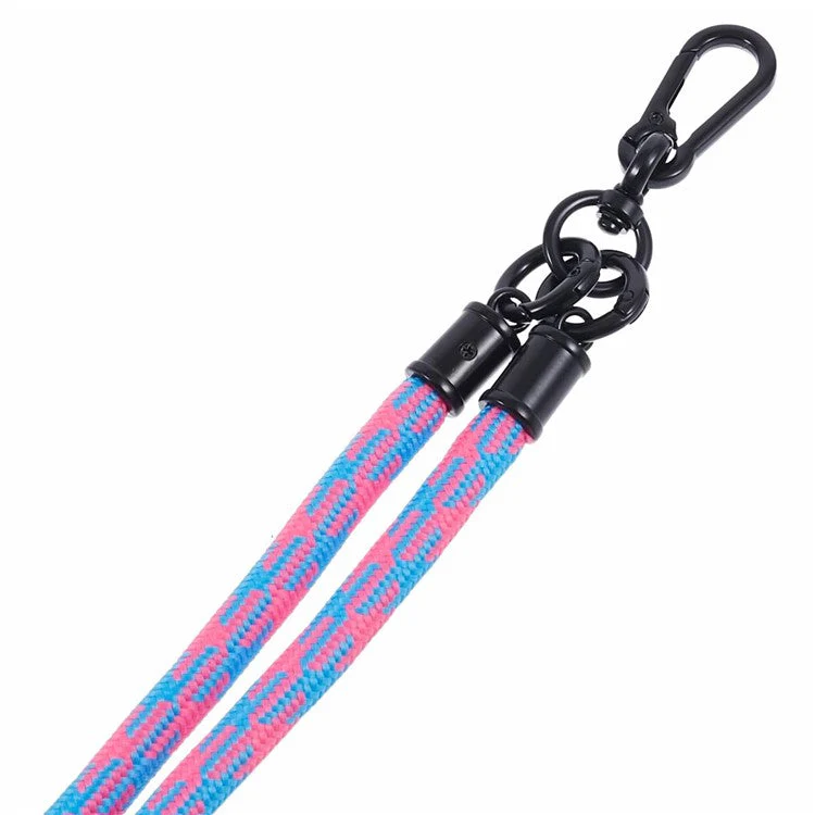 Cell Phone Strap 8mm Thickness Anti-Theft Adjustable Nylon Neck Lanyard with Clear Patch - Style A - Image 4